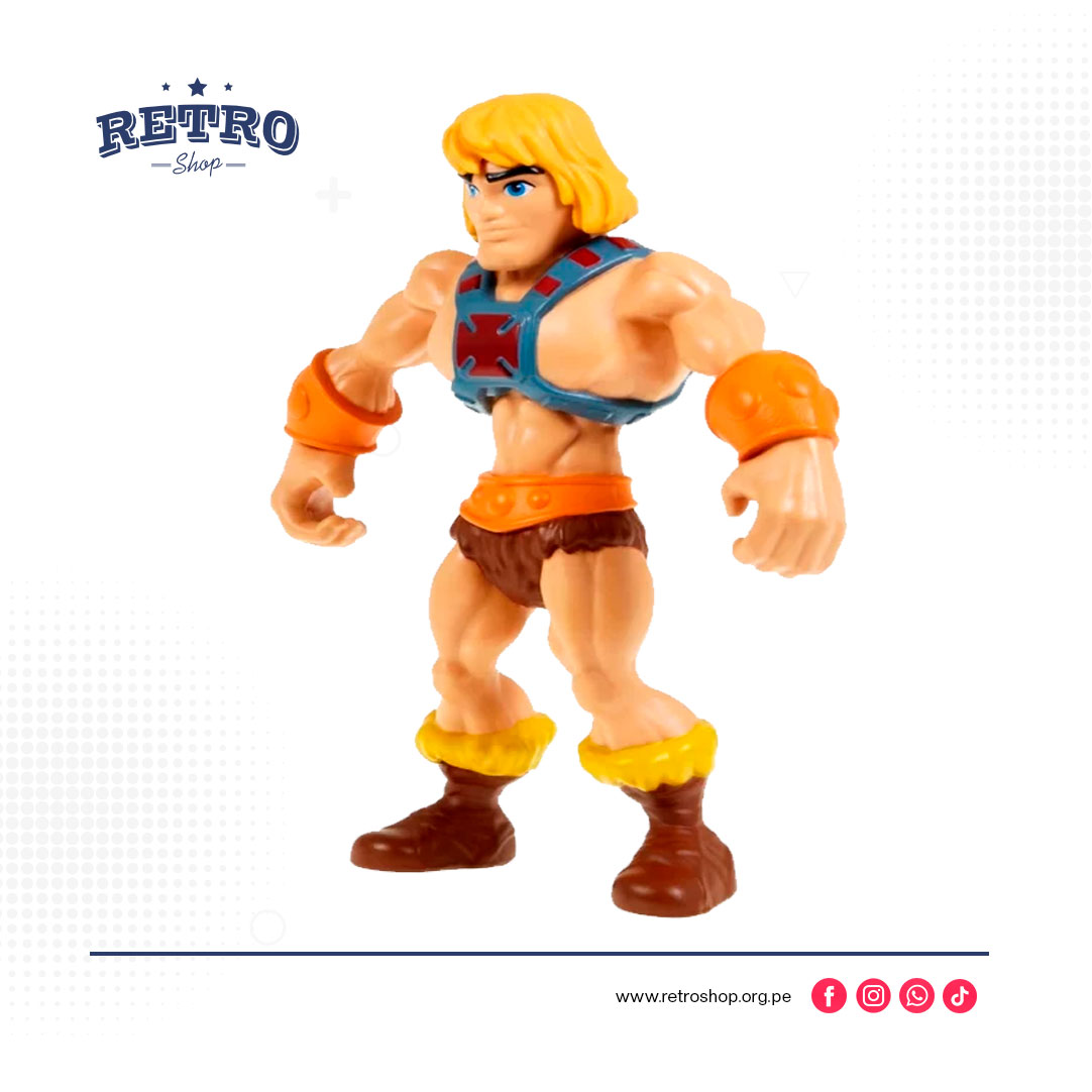 Estas figuras de acción flexibles de 18 cm de Masters of the Universe™ están diseñadas para flexionarse y lograr poses emocionantes, ideales para crear las historias más divertidas.