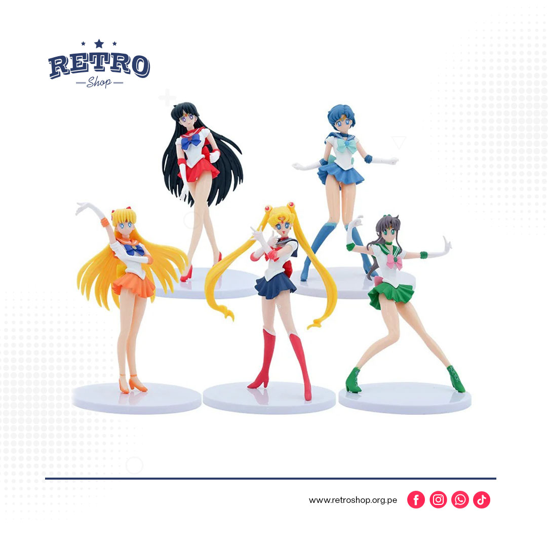 Figuras Anime Sailor Moon Coleccion 5 Piezas Set