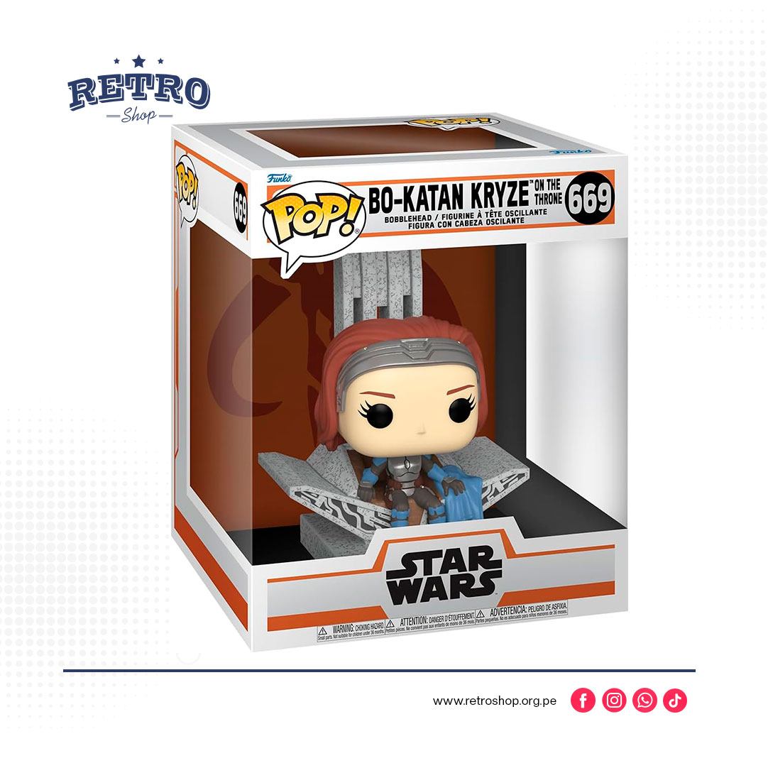 bokatan-2 Funko Pop! Deluxe: The Mandalorian - Bo-Katan Kryze en el trono