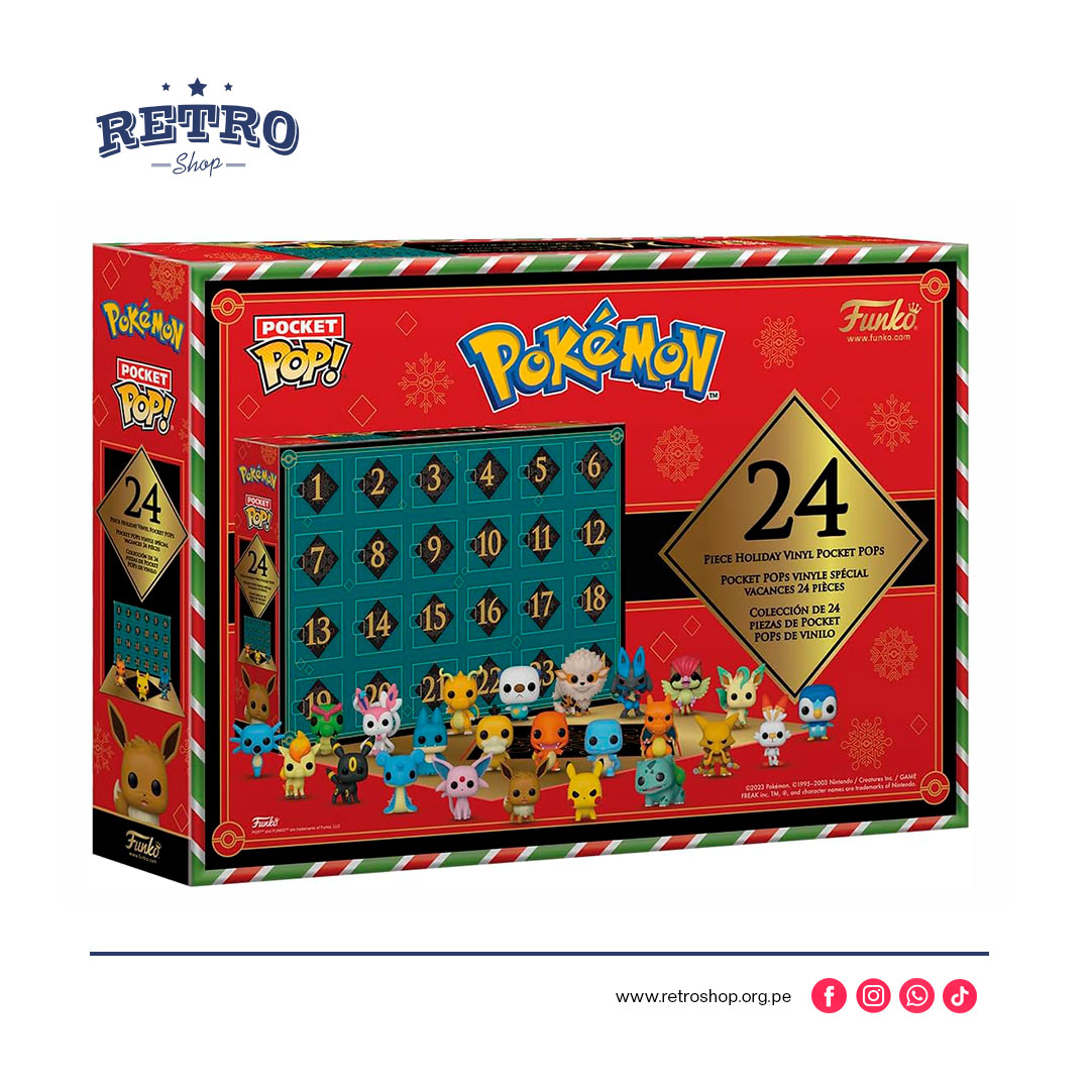 Funko Pop: Calendario de Pokémon 24 mini funkos