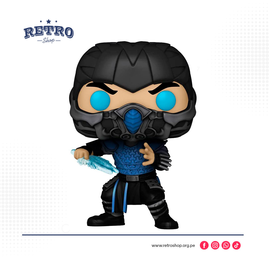 Funko Pop Movies: Mortal Kombat - Sub-Zero GITD Pop! Figura de vinilo exclusiva