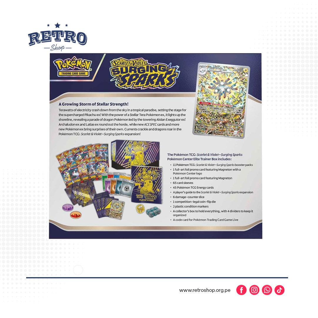 Pokemon TCG: Scarlet & Violet-Surging Sparks - Elite Trainer Box