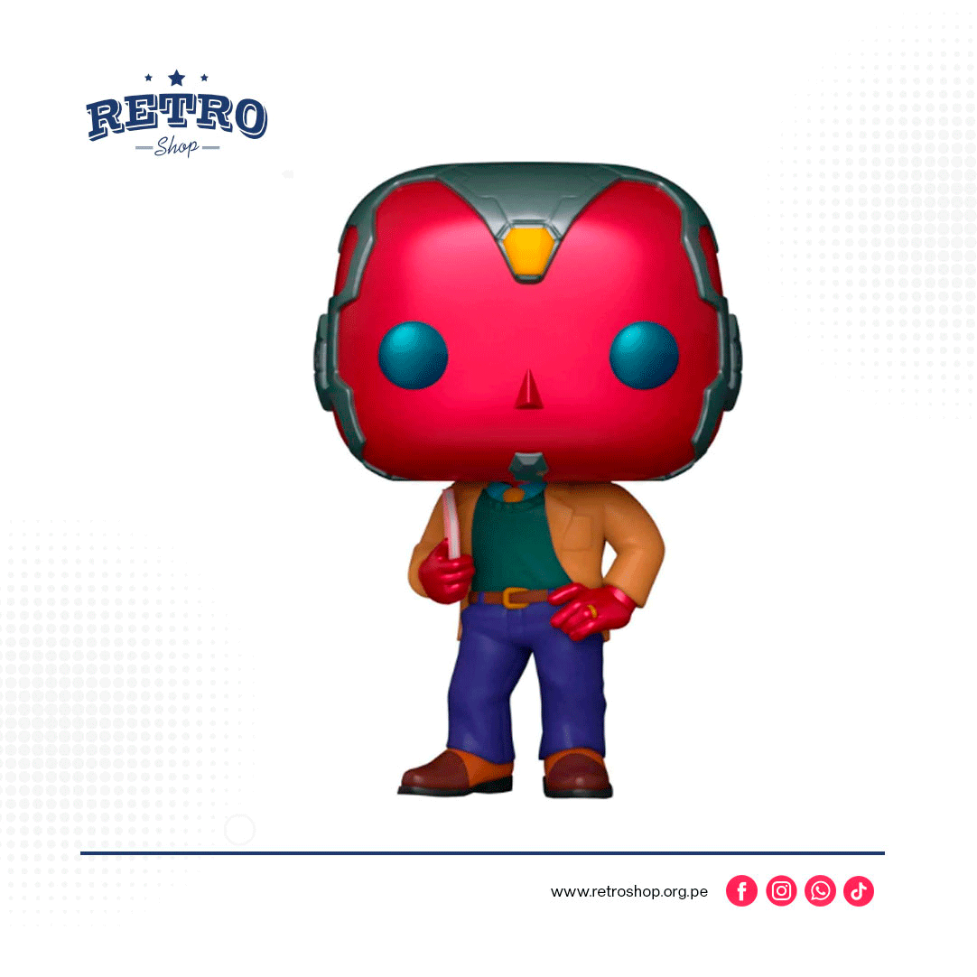¡Marvel Wandavision 70s Visión Funko Pop! Figura Exclusiva