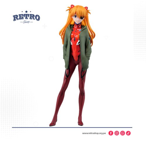 Asuka con parche y chaqueta Evangelion Ichiban Kuji D Banpresto
