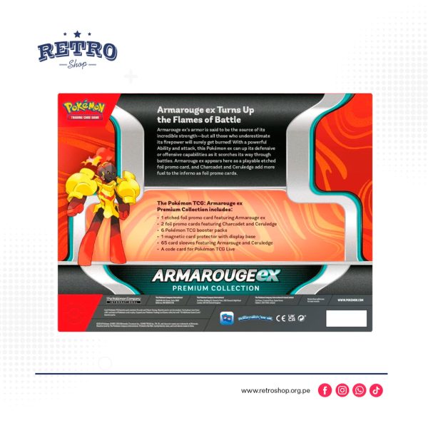 Pokemon TCG Armarouge Ex Premium Collection en ingles
