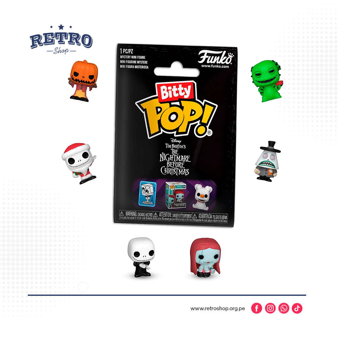 Funko Bitty Pop! Singles: The Nightmare Before Christmas Mystery Mini bolsa de polietileno
