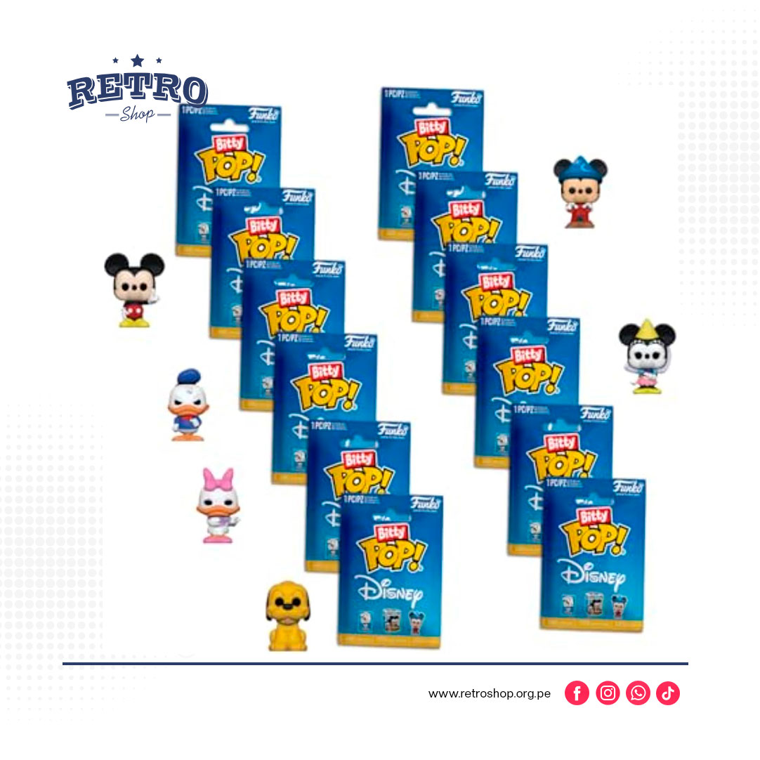 Funko Bitty Pop! Singles: Disney Classic Mystery Mini Juguetes Coleccionables Bolsa de Polietileno.