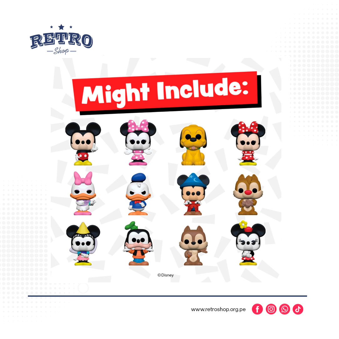 Funko Bitty Pop! Singles: Disney Classic Mystery Mini Juguetes Coleccionables Bolsa de Polietileno.