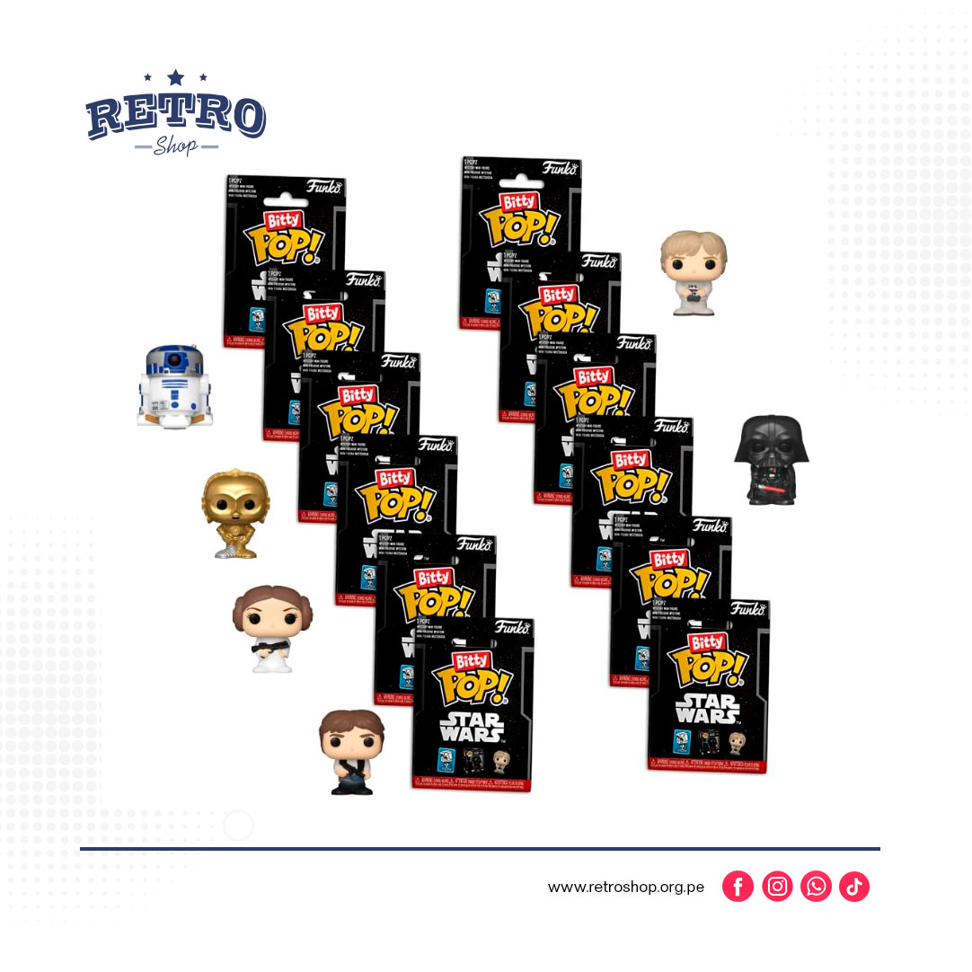 Funko Bitty Pop! Singles: Star Wars Mystery Mini Juguetes Coleccionables Bolsa de Polietileno