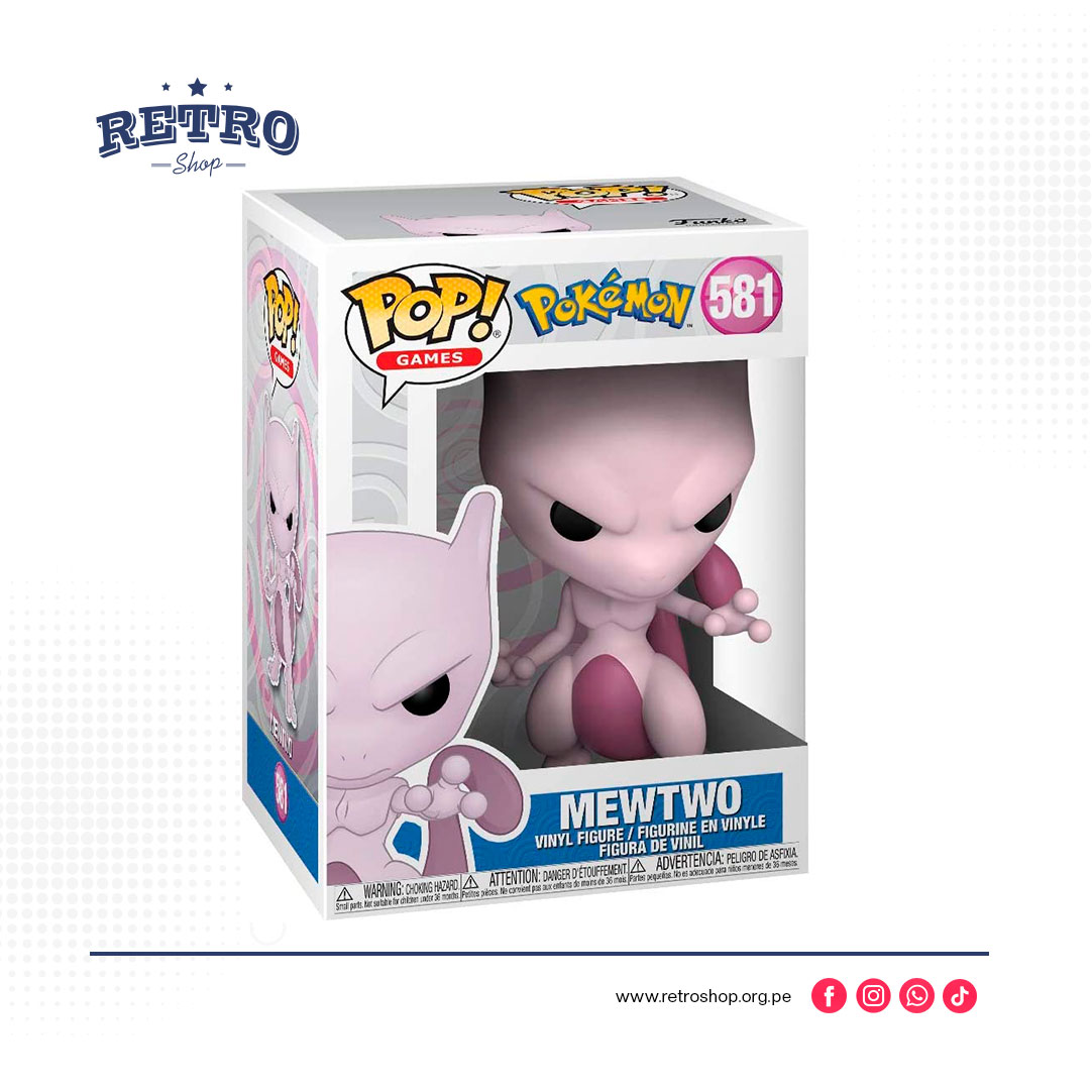 Funko Pop! Juego: Pokémon - Figura de vinilo Mewtwo multicolor