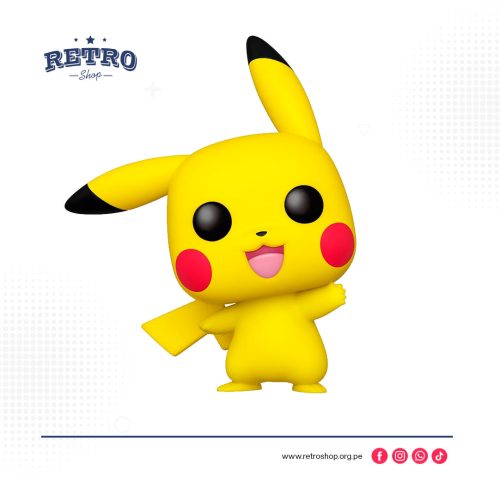 Funko Pop! Juego: Pokémon - Figura de vinilo Pikachu (saludando)