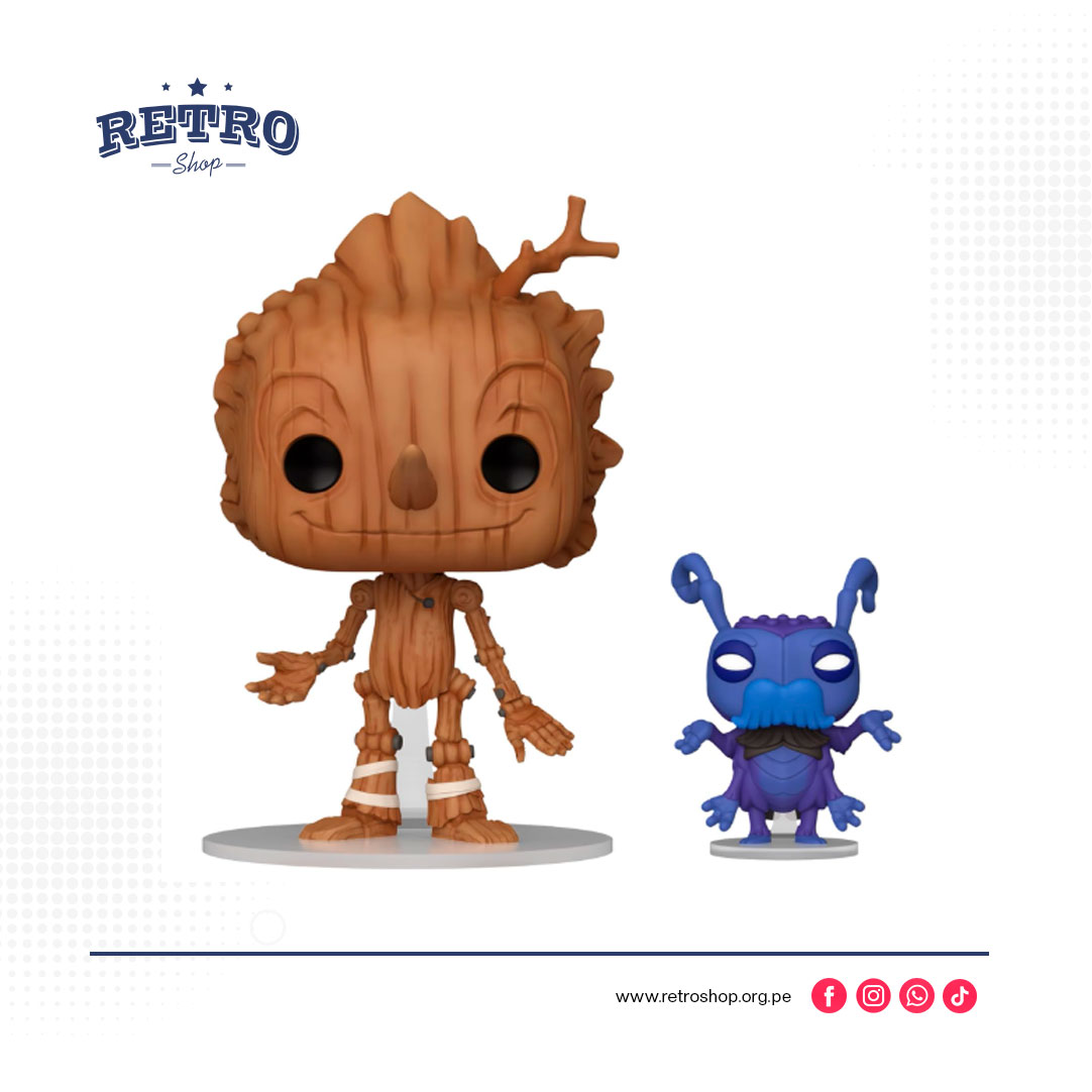 Funko Pop! & Buddy Películas: Netflix Pinocho - Pinocho y Cricket