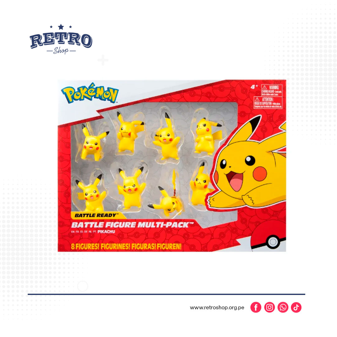 Multipack x8 Figuras Pikachu Pokémon