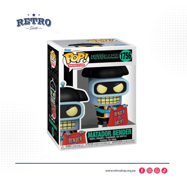 Funko Pop! Animation – Futurama: Matador Bender #1756