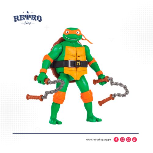 Michelangelo Deluxe Ninja Shouts Figura por Playmates