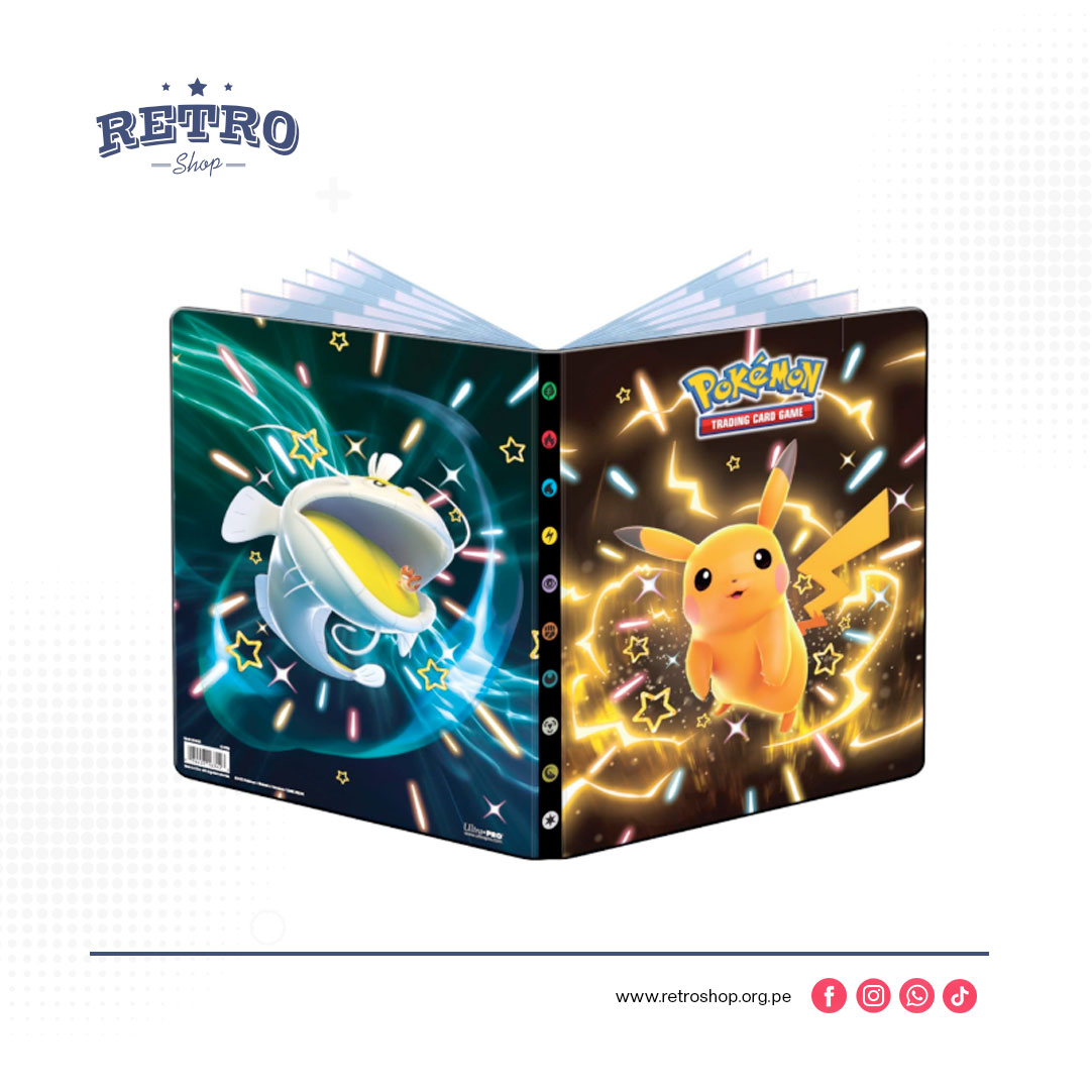Pokemon TCG Folder 9 Bolsillos Ultra Pro Shiny Pikachu