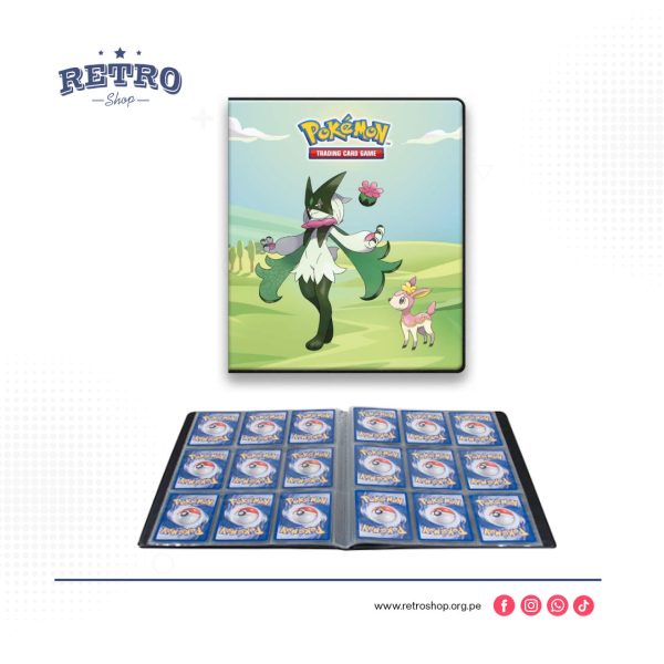 Pokemon TCG Folder portafolio 9 bolsillos 5 hojas para cartas pokémon – morning meadow
