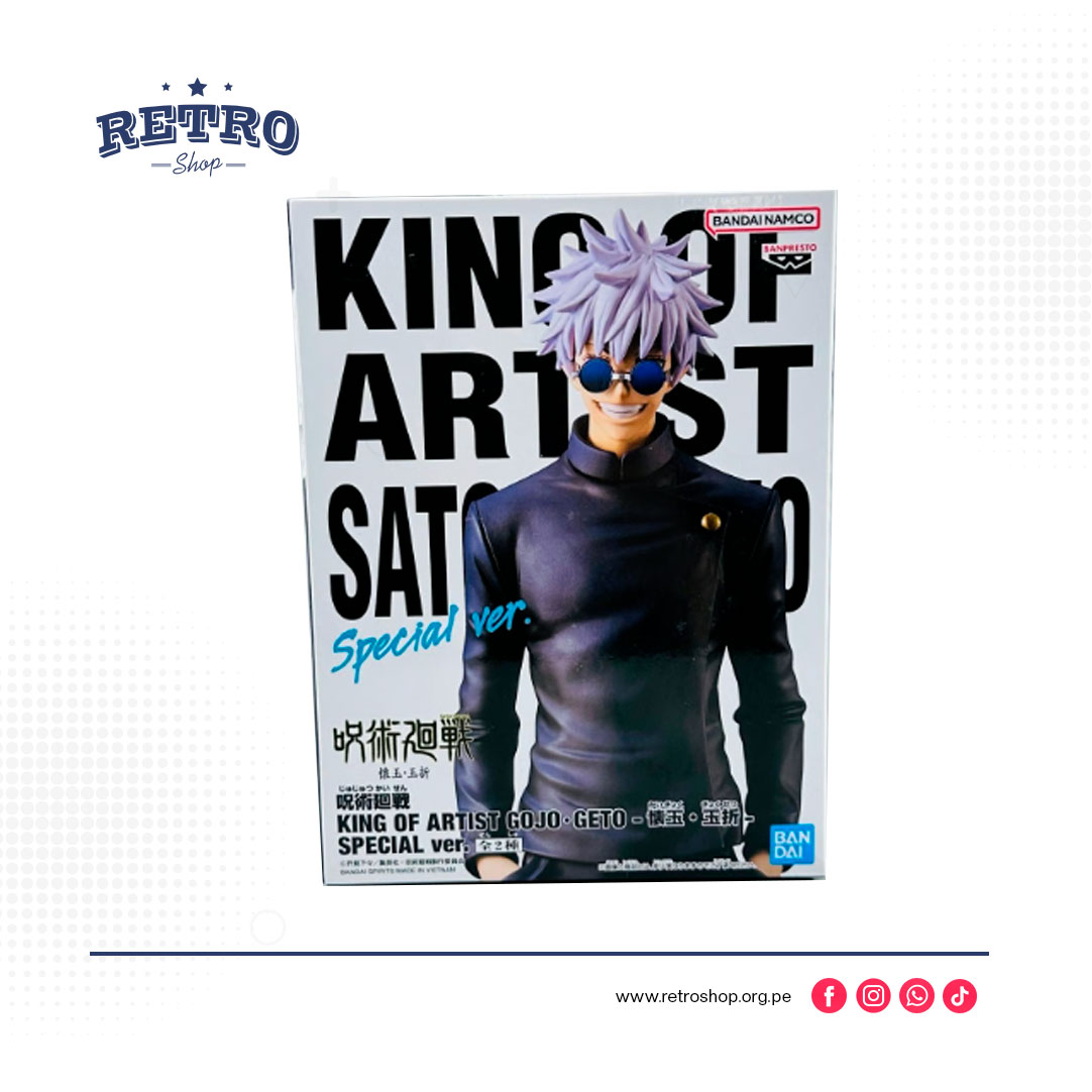 Banpresto---Jujutsu-Kaisen---Satoru-Gojo Figura King Of Artist Jujutsu Kaisen – Satoru Gojo