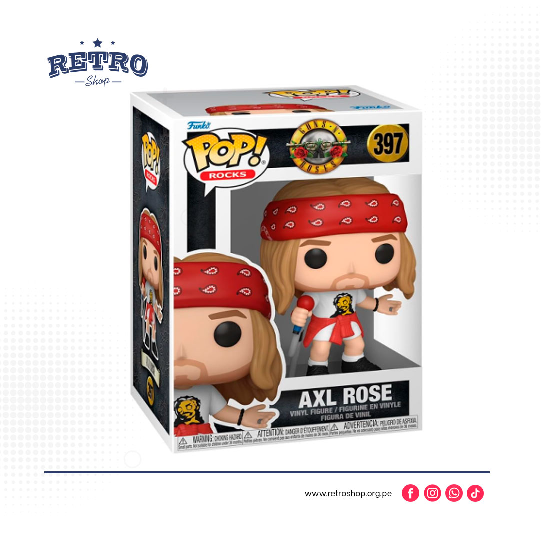 Funko POP! Rocks: Guns and Roses - Axel Rose - (1992) #397