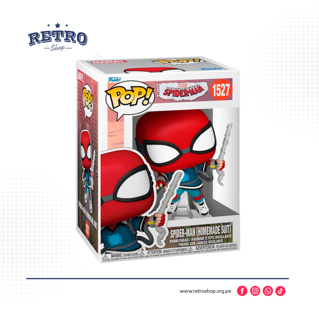Funko Pop! Marvel: Friendly Neighborhood Spider-Man - Spider-Man (traje casero)