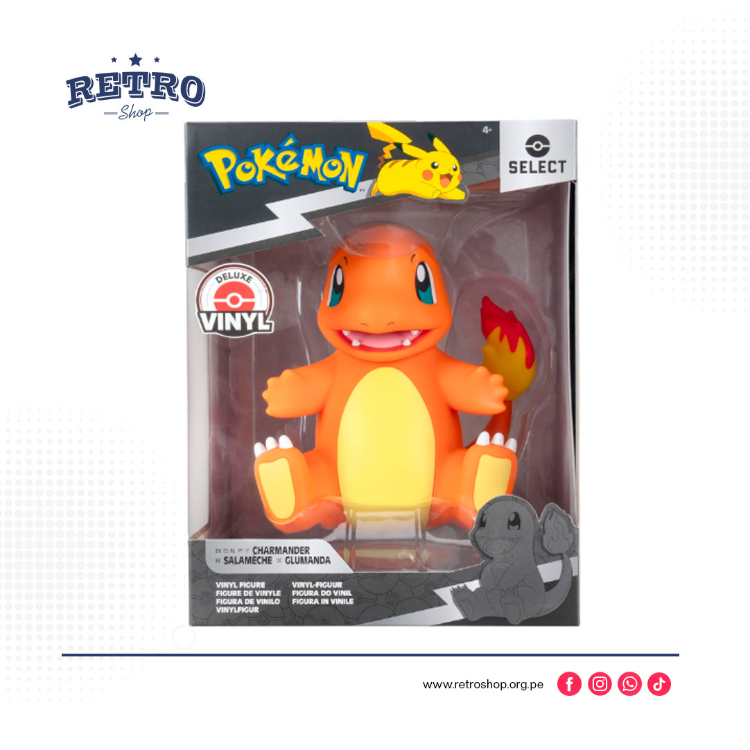 Pokemon Charmander Deluxe Select - Figura de vinilo de 8 pulgadas