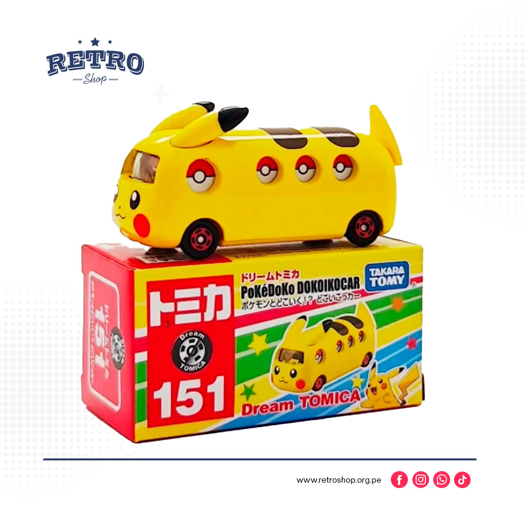 Pokemon-Pikachu-Pokedoko-Dokoikocar-4 Pokemon Pikachu Pokedoko Dokoikocar - TAKARA TOMY Tomica No.151