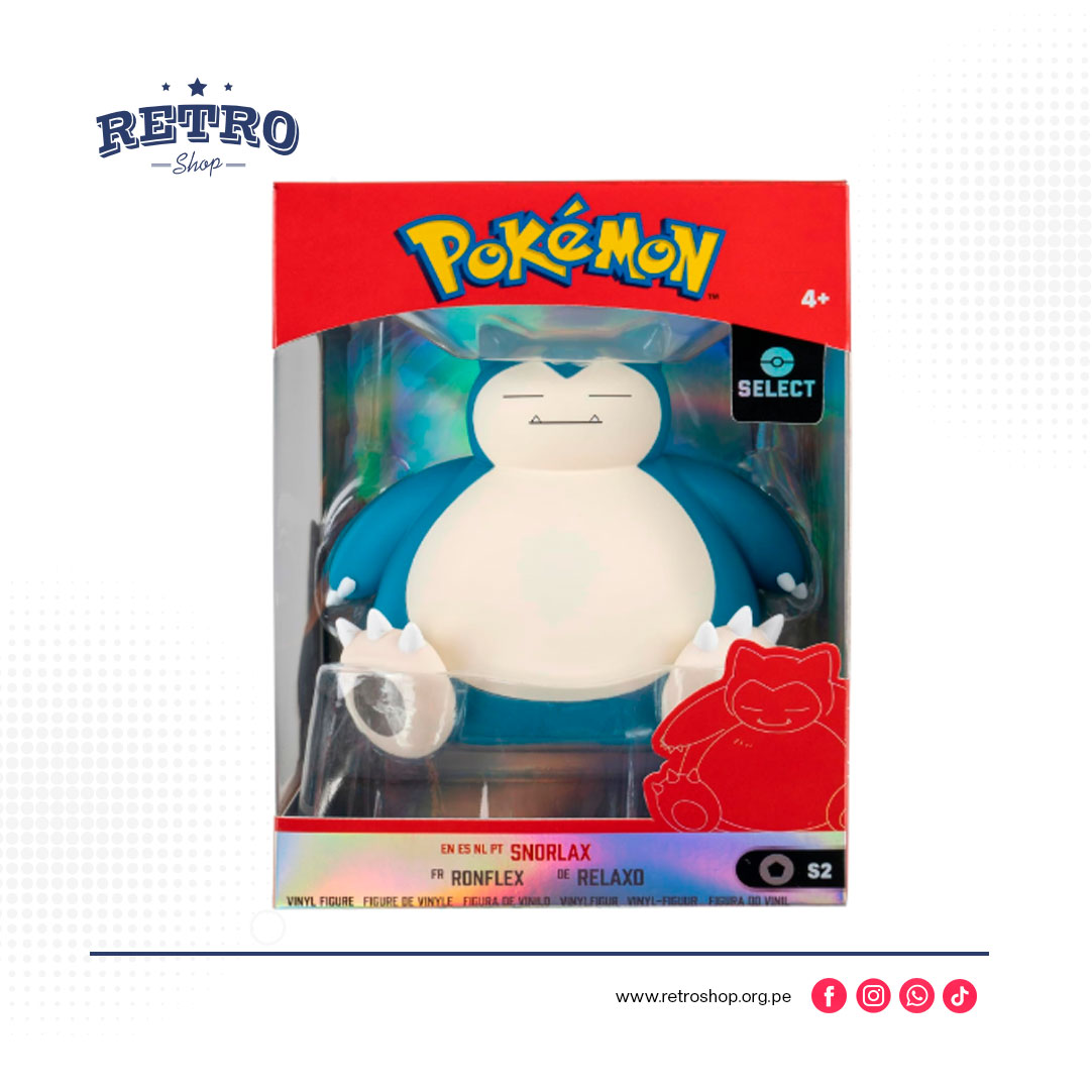 Pokemon Snorlax Select - Figura de vinilo de 4 pulgadas