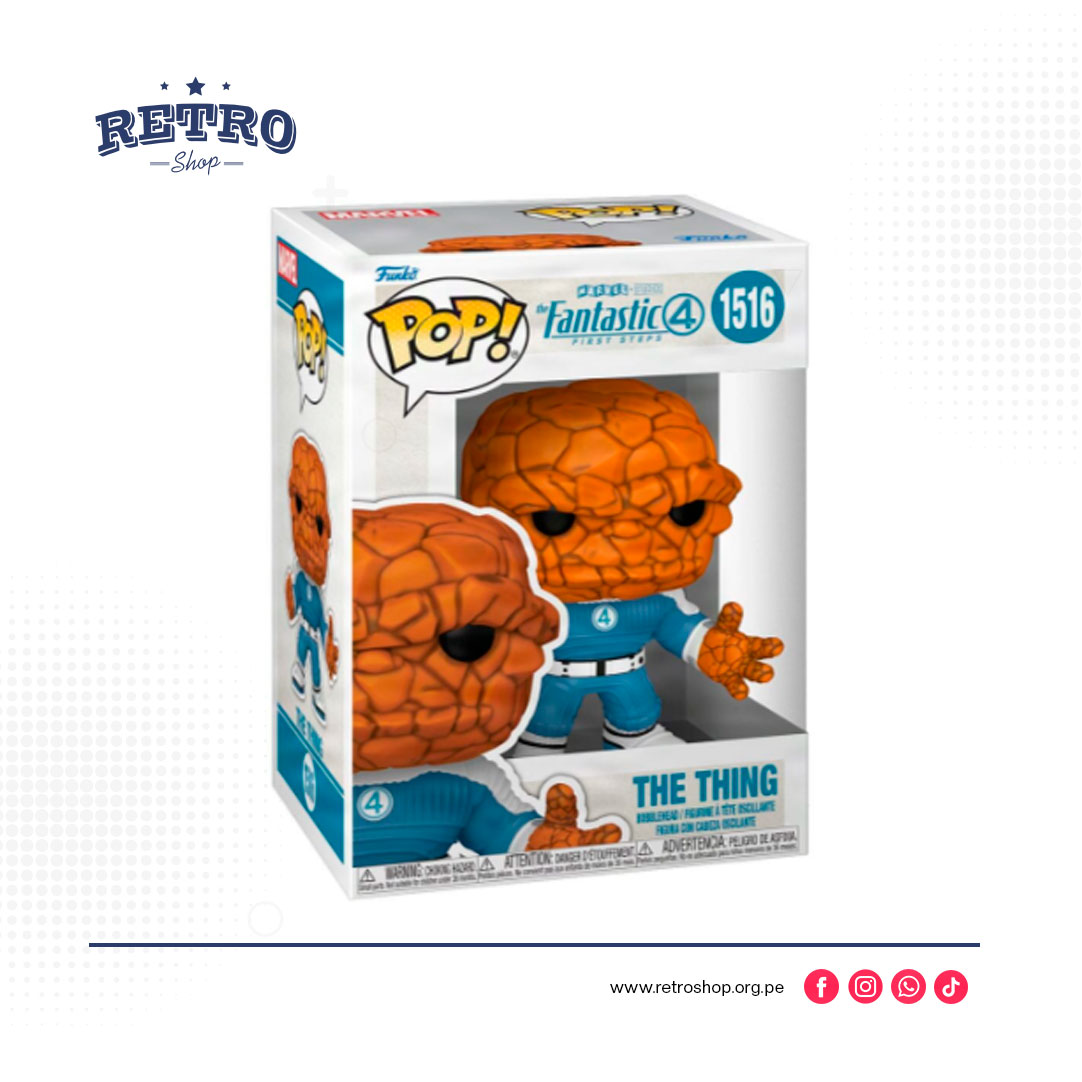 The-Fantastic-Four-First-Steps-POP!-Marvel-Vinyl-Figure-The-Thing-#1516 Funko Pop! Marvel: The Fantastic Four: First Steps - The Thing #1516