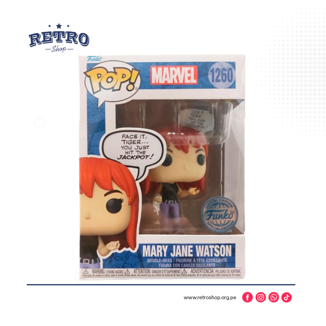 Funko, Spider-Man - Mary Jane Watson Pop! - Exclusivo EE