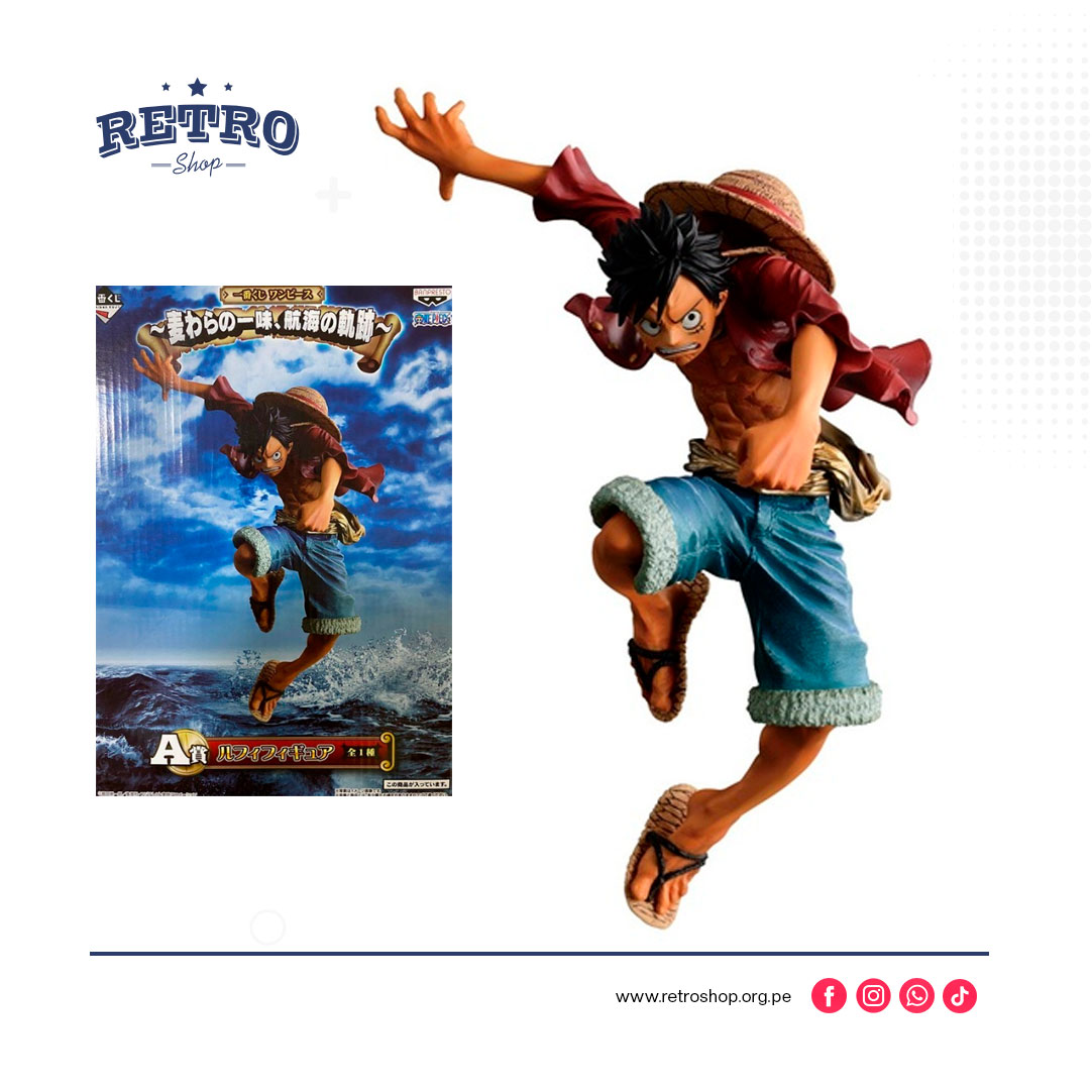 Monkey D Luffy A - Ichiban Kuji One Piece, Línea Straw Hat Pirates, Voyage Trajectory