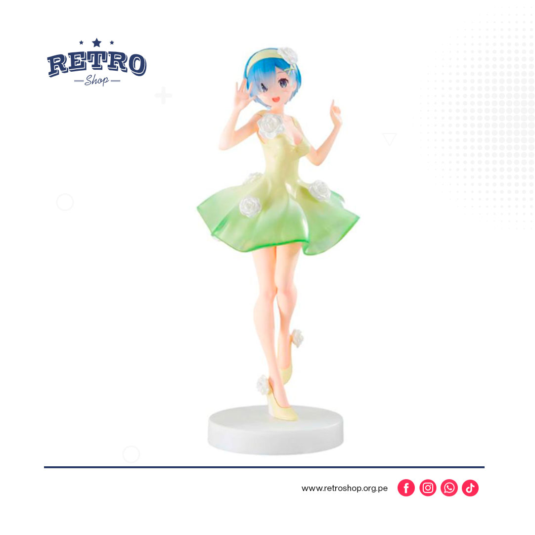 RE-ZERO-TRIO-TRY-IT-FIG-REM-FLOWER-DRESS Rem Vestido de Flores Trio Try It Furyu – Re:Zero