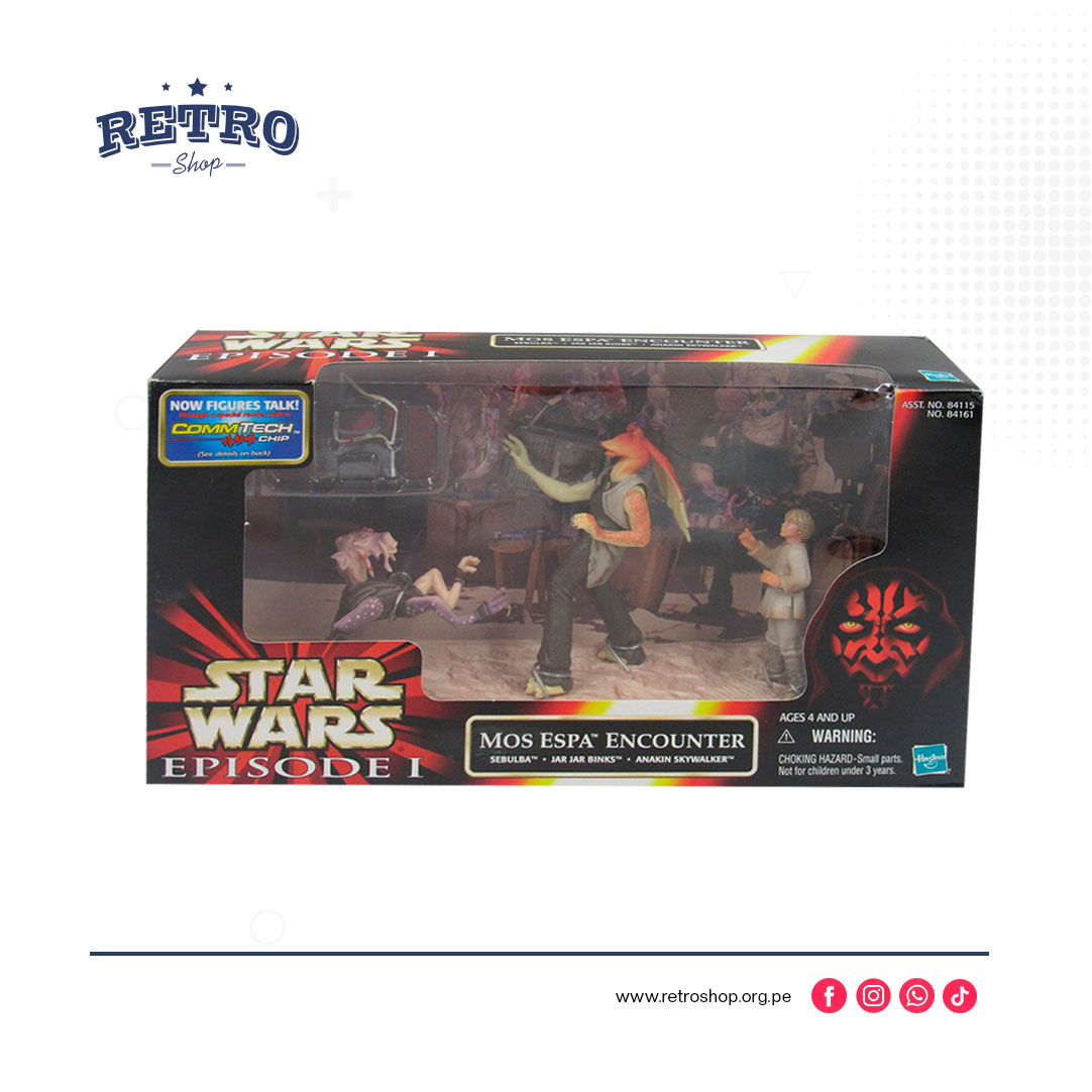 Set de Figuras Mos Espa Encounter – Star Wars Episodio I (1999) | Hasbro – Edición Coleccionista