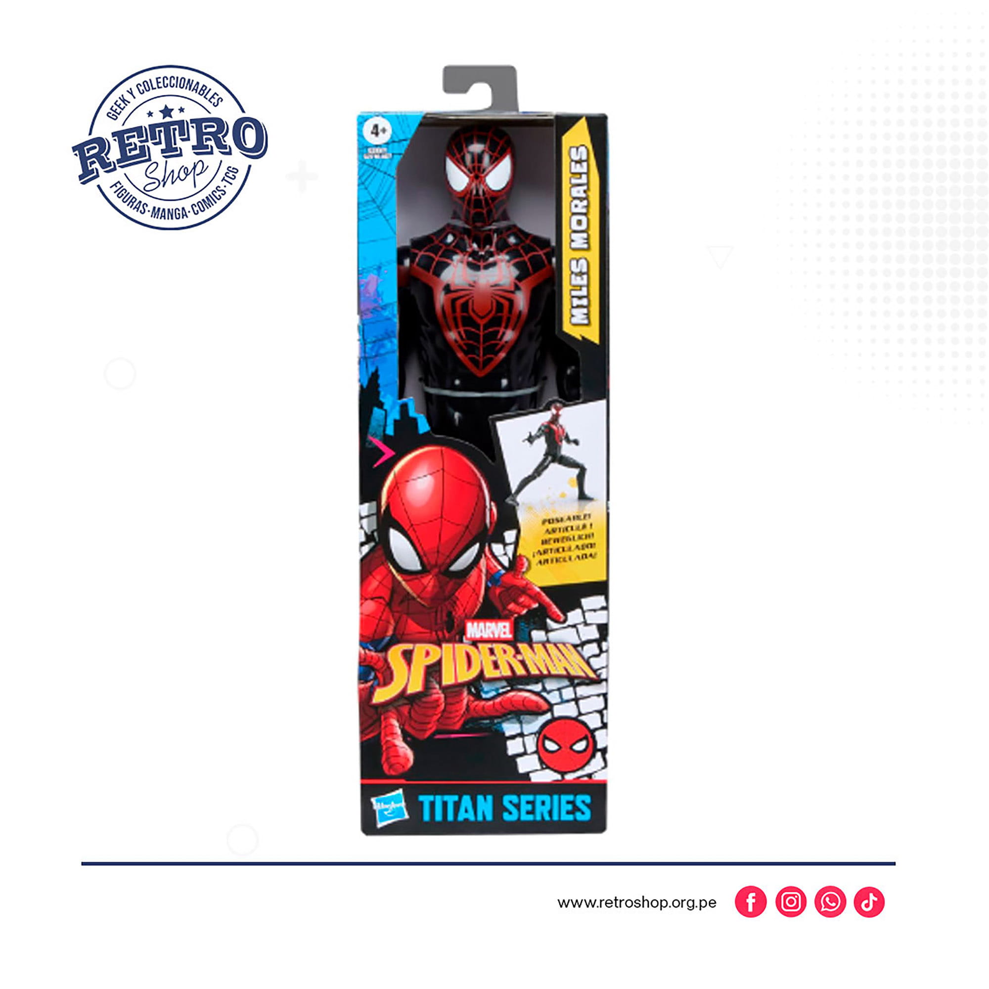 SPIDER-MAN-Marvel-Titan-Series-Miles-Morales-Figura-de-acción Marvel Spider-Man: Titan Hero Series Mile Morales Figura de acción