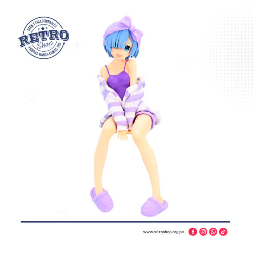Furyu-Figures-Noodle-Stopper-Re-Zero-Starting-Life-In-Another-World---Rem-Con-Pijama Furyu Noodle Stopper – Rem con Pijama Morada – Re:ZERO