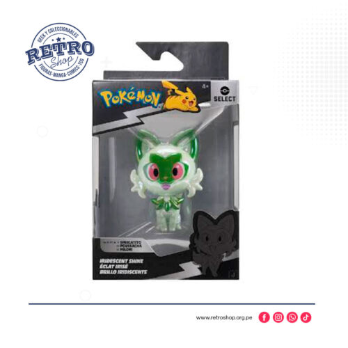 Pokemon-Figura-Sprigatito-Select-Brillo-3-Pulgadas Pokemon - Sprigatito Select Brillo