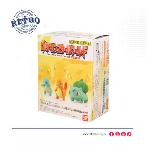 Charmander,-Squirtle-&-Bulbasaur Pokémon Scale World Charmander, Squirtle & Bulbasaur